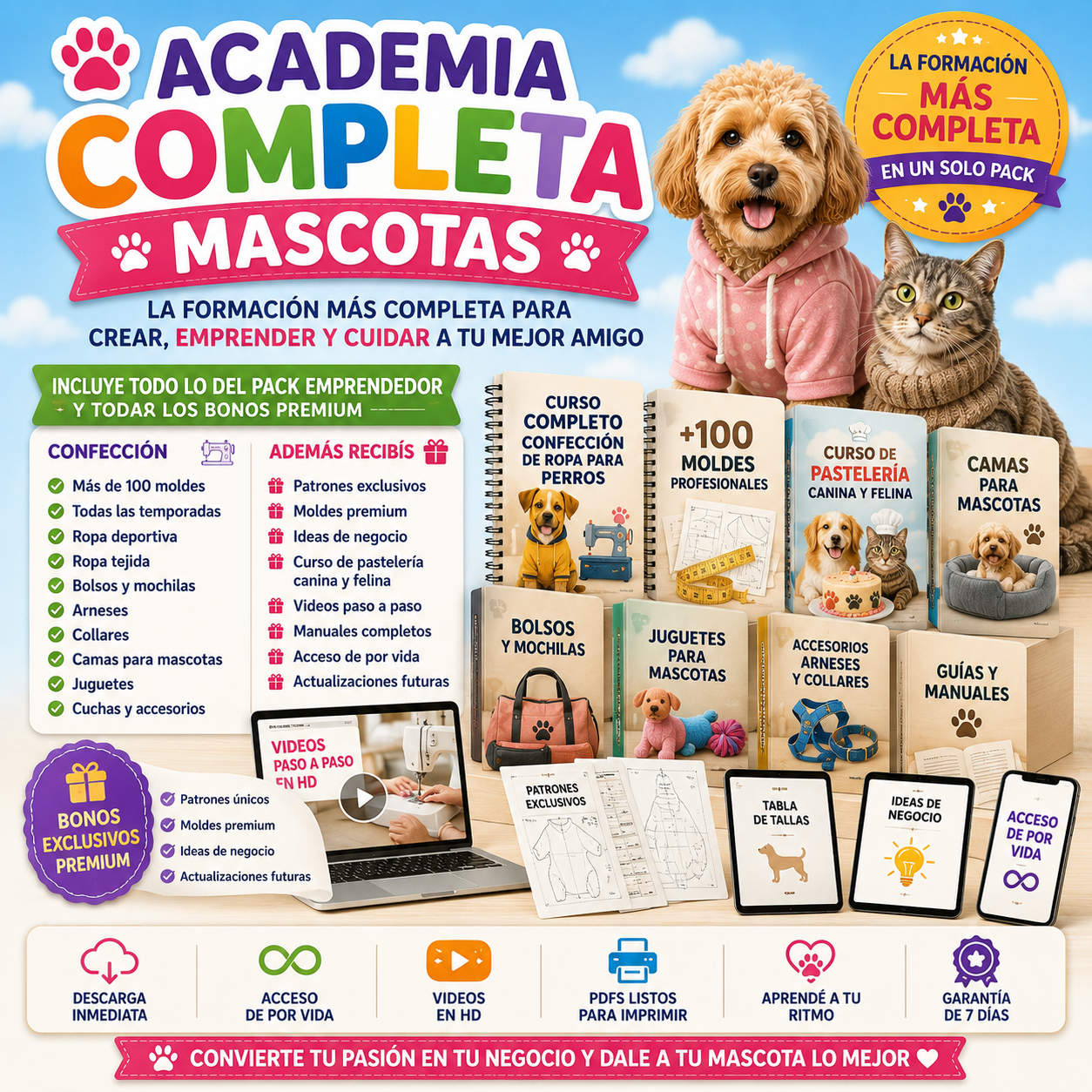 CURSO COMPLETO MASCOTAS